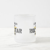 Bibliothekar-Rockstar bis zum Nacht Mattglastasse (Mittel)