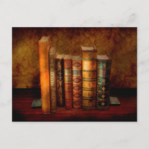 Bibliothekar - Schriftsteller - Antiquarische Büch Postkarte