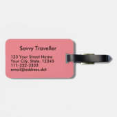 Bibliothekar-Tasche Gepäckanhänger (Rückseite horizontal)