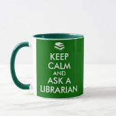 Bibliothekar-Tasse behalten Ruhe, einem Tasse (Links)