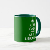 Bibliothekar-Tasse behalten Ruhe, einem Tasse (VorderseiteRechts)