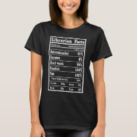 Bibliothekar-Tatsachen-lustiger T - Shirt