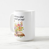 Bibliothekar und Bücher Kaffeetasse (Vorderseite Links)
