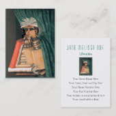 Bibliothekar, Verfasser, Forscher - doppelseitig Visitenkarte (Vorne/Hinten)