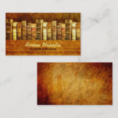 Bibliothekar-Visitenkarten Visitenkarte (Vorne/Hinten)