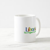 Bibliothekar-Vorlagen-Suchmaschine Kaffeetasse (VorderseiteRechts)