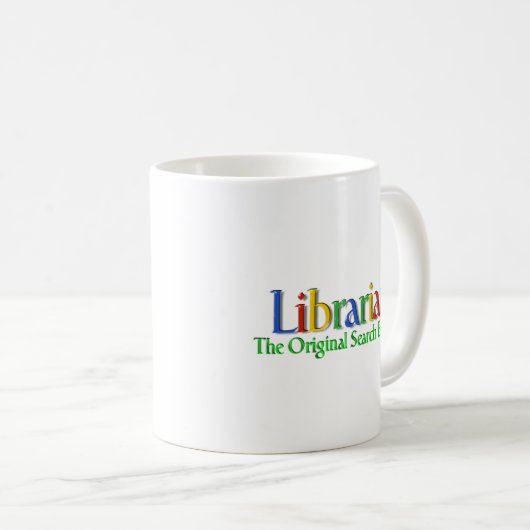 Bibliothekar-Vorlagen-Suchmaschine Kaffeetasse (VorderseiteRechts)