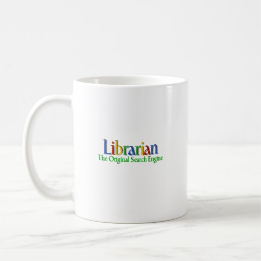 Bibliothekar-Vorlagen-Suchmaschine Kaffeetasse (Links)