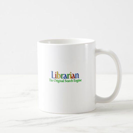 Bibliothekar-Vorlagen-Suchmaschine Kaffeetasse (Rechts)