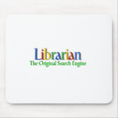 Bibliothekar-Vorlagen-Suchmaschine Mousepad (Vorne)