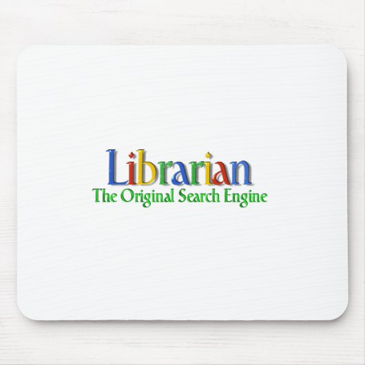 Bibliothekar-Vorlagen-Suchmaschine Mousepad (Vorne)