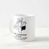 Bibliothekar Werbe-Kaffeetasse Kaffeetasse (Vorderseite Links)