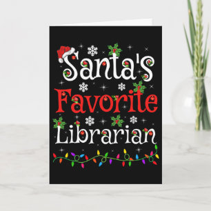 Bibliothekar Xmas Santas Lieblings-Bibliothekar We Karte
