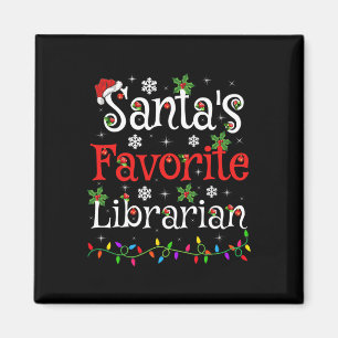 Bibliothekar Xmas Santas Lieblings-Bibliothekar We Magnet