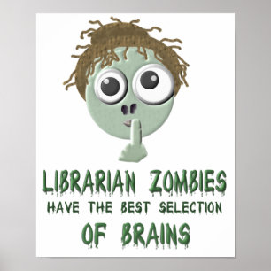 Bibliothekar-Zombies - Plakat