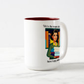Bibliothekar Zweifarbige Tasse (VorderseiteRechts)