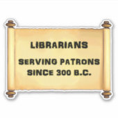 Bibliothekare Aufkleber (Vorderseite)