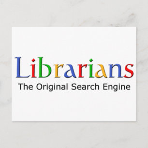 Bibliothekare - Der originale Motor der Suche Postkarte
