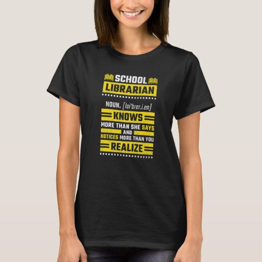 Bibliothekare für Frauen T-Shirt (Vorderseite)