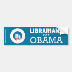 Bibliothekare für Obama Autoaufkleber