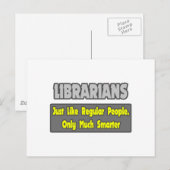 Bibliothekare...klüger Postkarte (Vorne/Hinten)