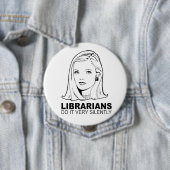 Bibliothekare machen's sehr still button (Beispiel)