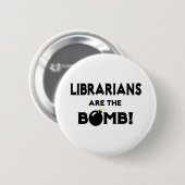 Bibliothekare sind die Bombe! Button (Vorne & Hinten)