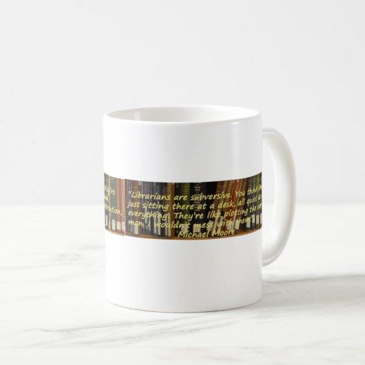Bibliothekare sind subversive kaffeetasse (VorderseiteRechts)