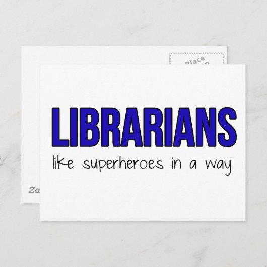 Bibliothekare sind Superhelden Postkarte (Vorne/Hinten)
