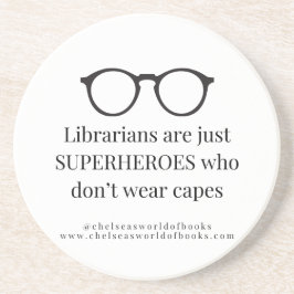 Bibliothekare sind SUPERHEROES, die keine Capes tr Getränkeuntersetzer
