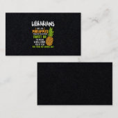 Bibliothekare sind wie Ananas. Visitenkarte (Vorne/Hinten)