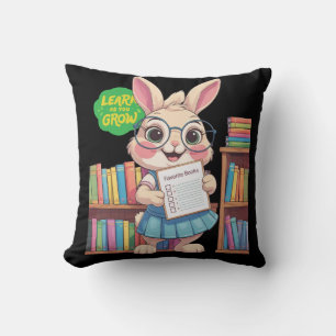 🐰📚 Bibliothekarin-in-Ausbildung Stern – Kaninche Kissen