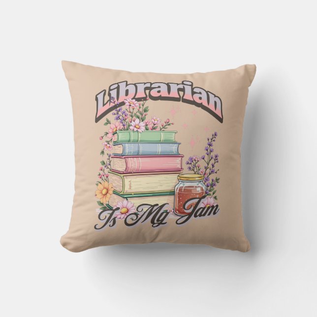 Bibliothekarin   kissen (Vorderseite)