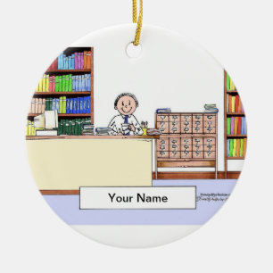 Bibliothekarisch - männlich keramikornament