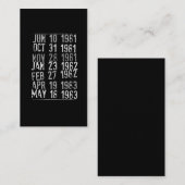 Bibliothekarische Briefmarke Visitenkarte (Vorne/Hinten)