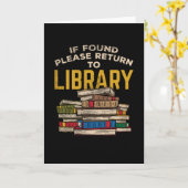 Bibliothekarische Bücher Karte (Gelbe Blume)