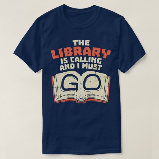 Bibliothekarische Bücher lesen 2 T-Shirt (Design vorne)