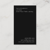 Bibliothekarische Buchhandlungen Archivbücher Visi Visitenkarte (Rückseite)