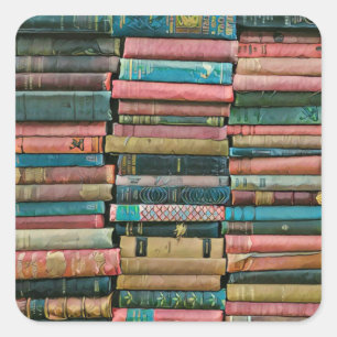 Bibliothekarische Geschenke für sie Quadratischer Aufkleber