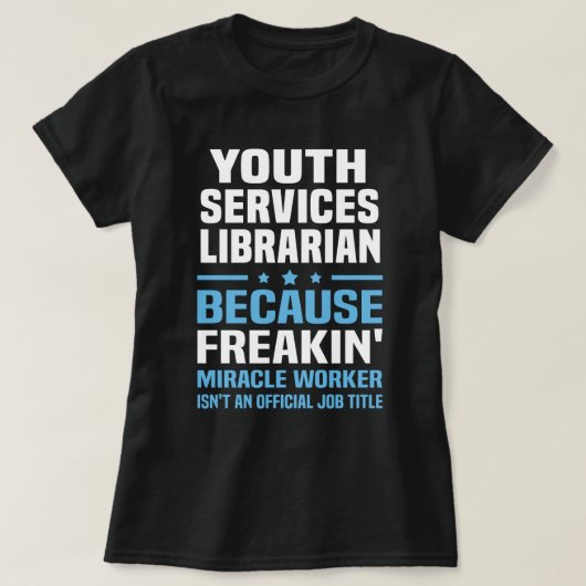Bibliothekarische Jugenddienste T-Shirt (Design vorne)