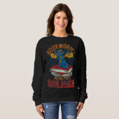 Bibliothekarische Lesbarkeit Bookworm Bitte im Buc Sweatshirt (Vorne ganz)