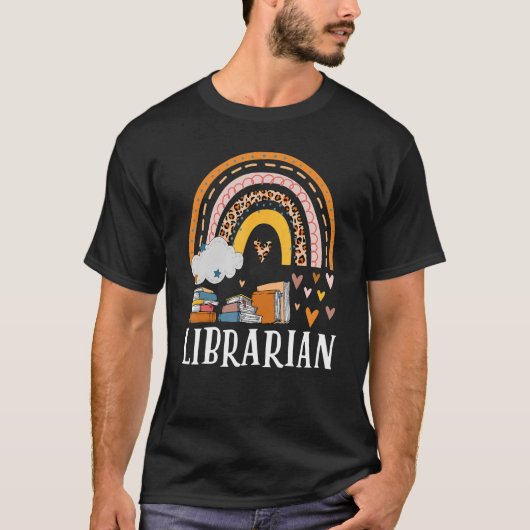 Bibliothekarische Rainbow-Liebe T-Shirt (Vorderseite)