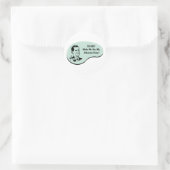 Bibliothekarische Stimme Runder Aufkleber (Tasche)