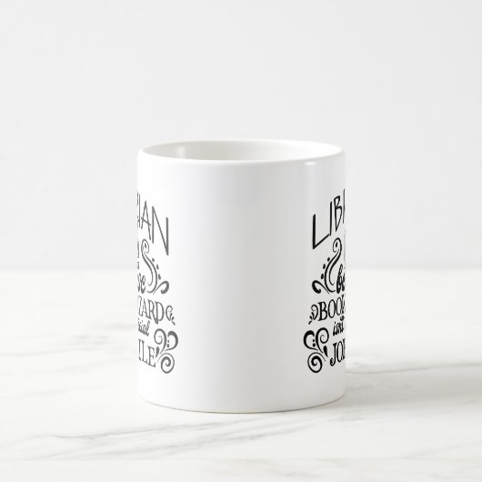 Bibliothekarischer Buchassistent Kaffeetasse (Mittel)