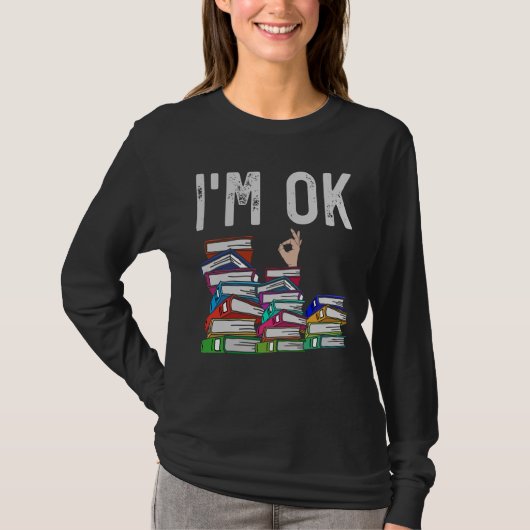 Bibliothekarischer Buchleser Funny Book Lover T-Shirt (Vorderseite)