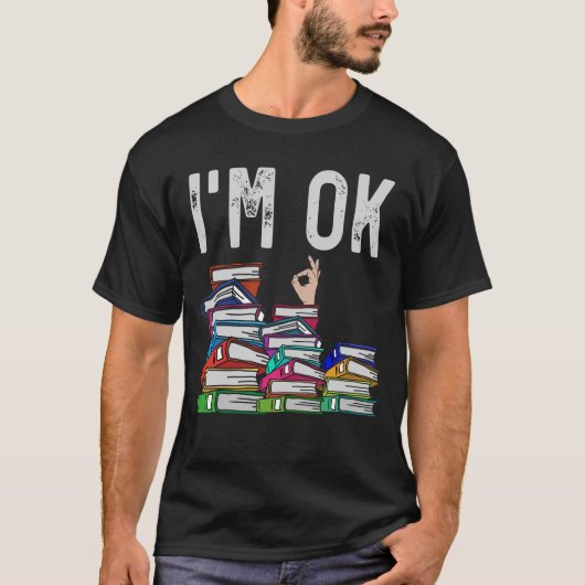 Bibliothekarischer Buchleser Funny Book Lover T-Shirt (Vorderseite)