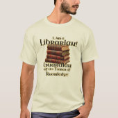 Bibliothekarischer T - Shirt (Vorderseite)