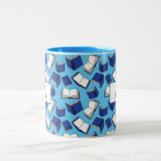 Bibliothekarisches Buch Lover Lehrer Zweifarbige Tasse (Mittel)