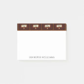 Bibliothekdatei Kabinett Englisch Lehrer Schriftst Post-it Klebezettel (Vorderseite)