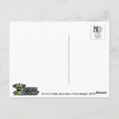 BibliothekDrachenpostkarte Postkarte (Rückseite)